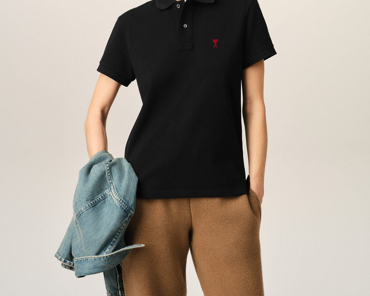 Koszulka polo Ami de Cœur – Ami Paris – Czarna