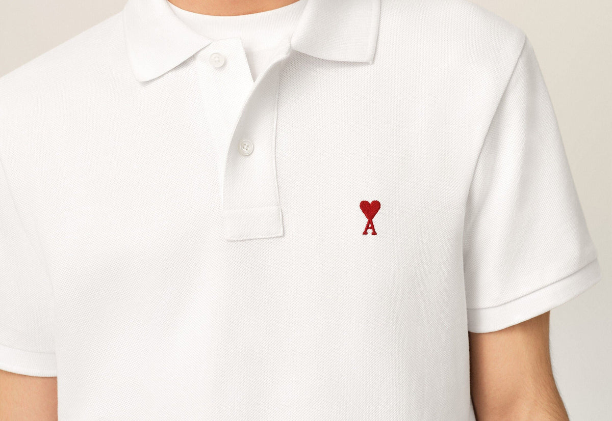 Polo Ami de Cœur – Ami Paris – Hvid Rød