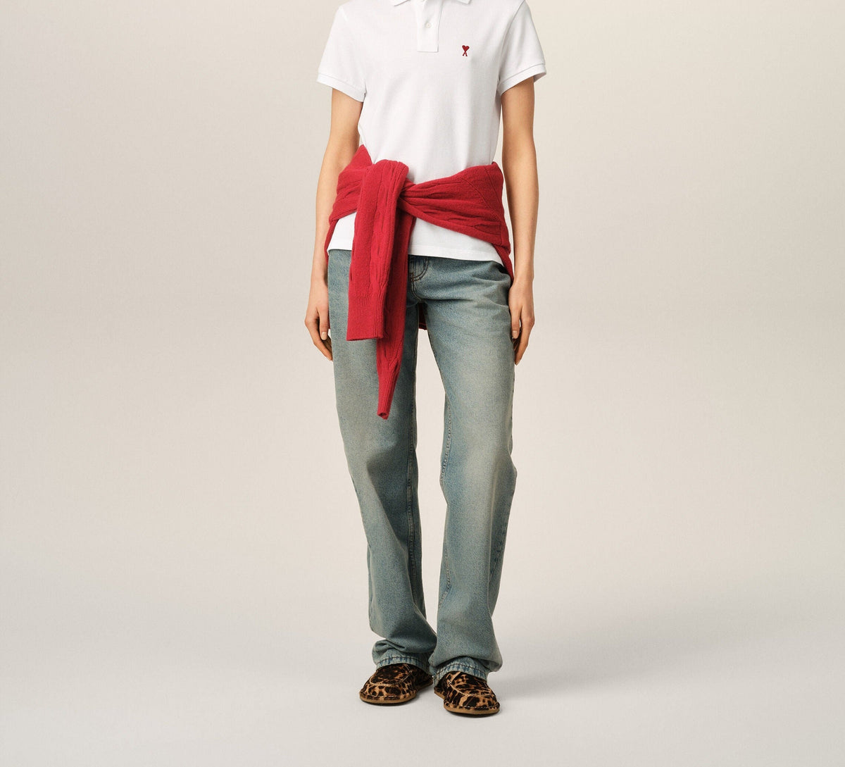 Polo Ami de Cœur – Ami Paris – Hvid Rød