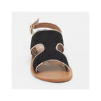 Sandales Vernon - Black+Gold