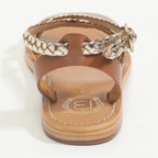 Sandalias Raisa - Dorado Y Camel
