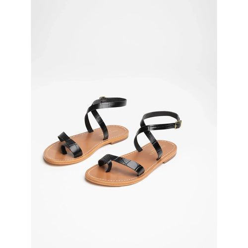 Sanne Sandals - Black Croco