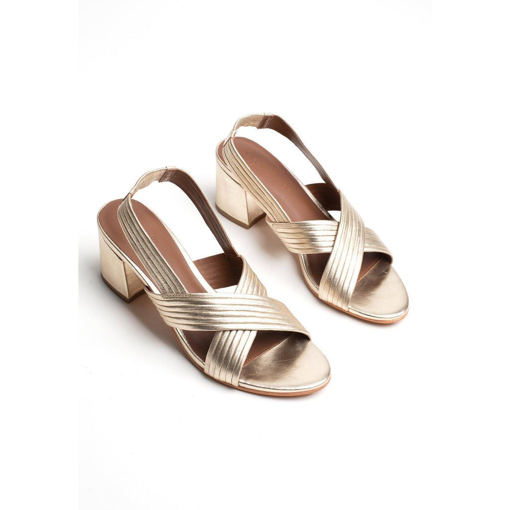 Sandalias de tacón Isi - Dorado
