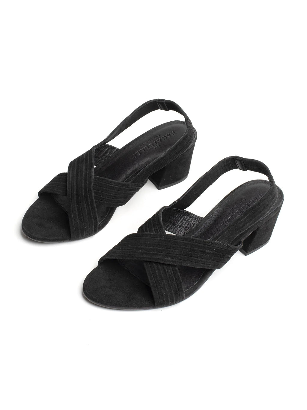 Isi Heeled Sandals - Black