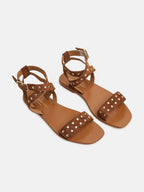 Sandalias planas Brielle - Camel