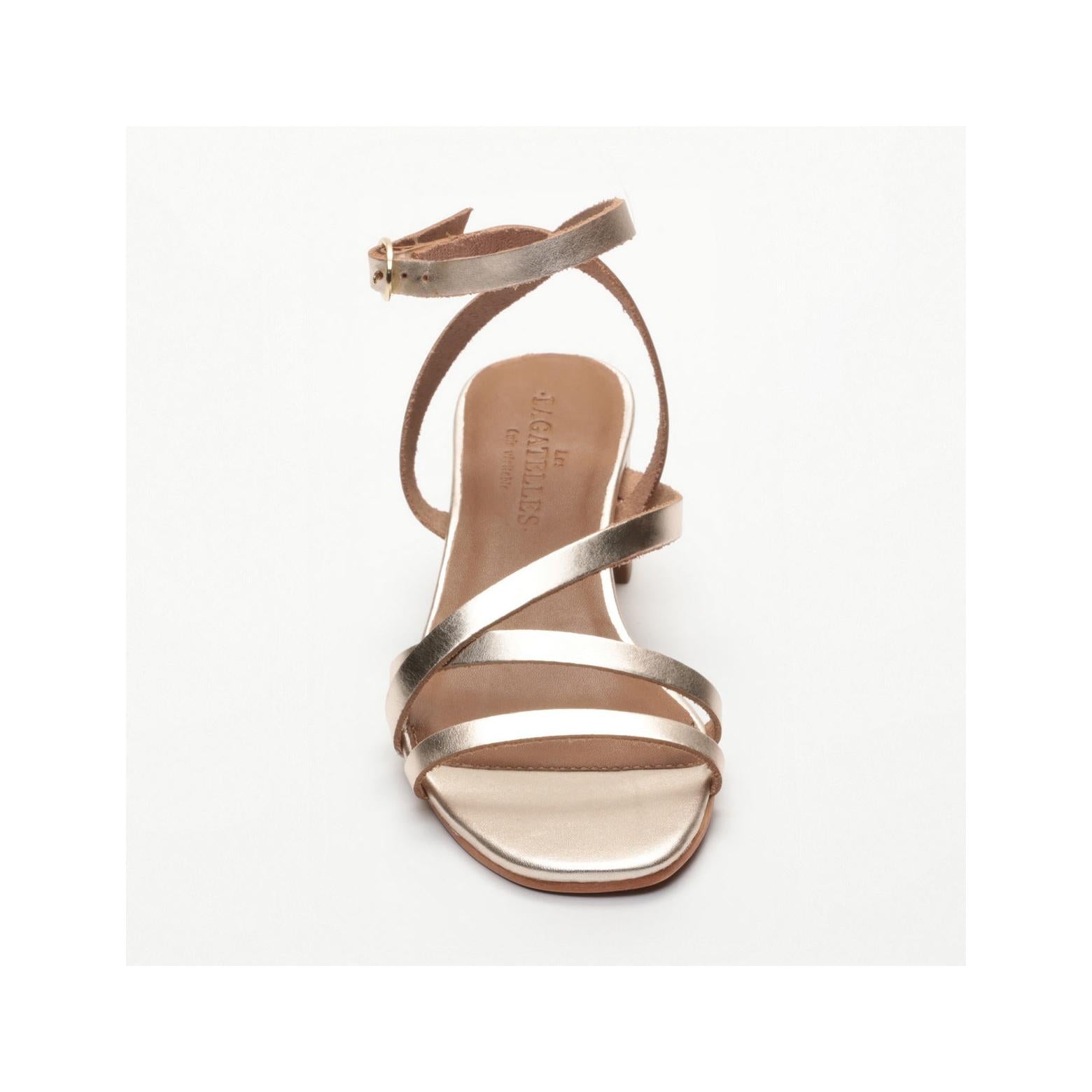 Gisselle Heeled Sandals - Gold