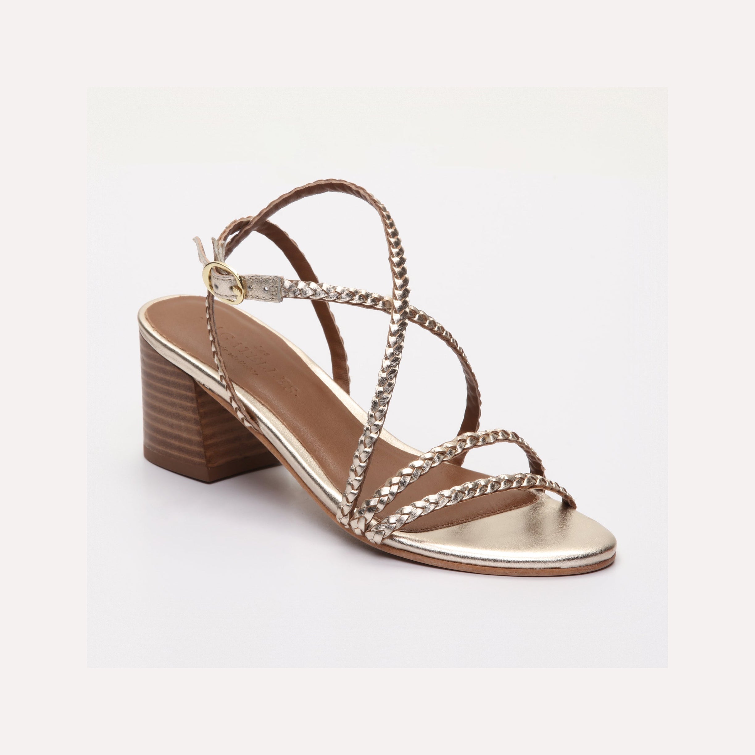 Les Bagatelles - Sandales Talons Georgianna - Gold