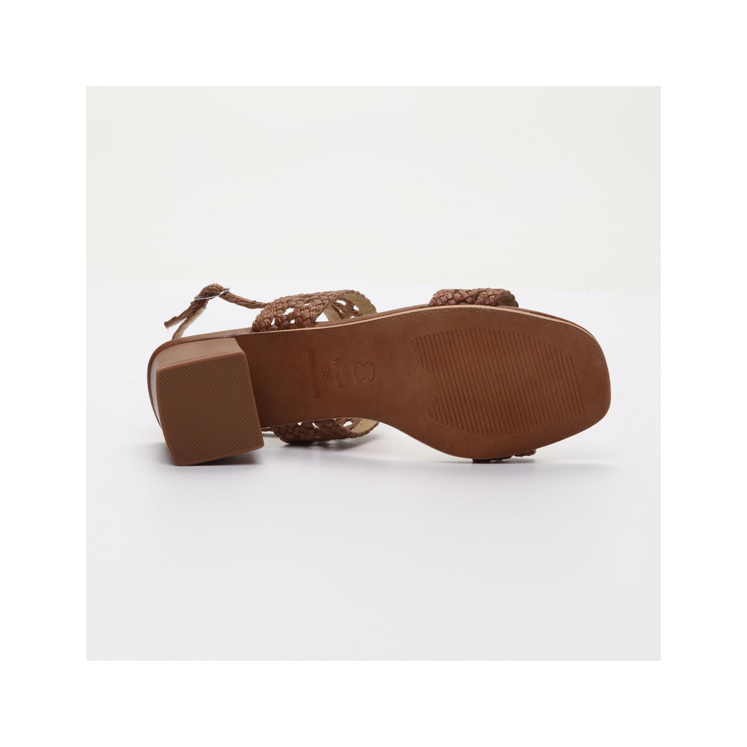 Sandalias Tacón Gracy - Camel