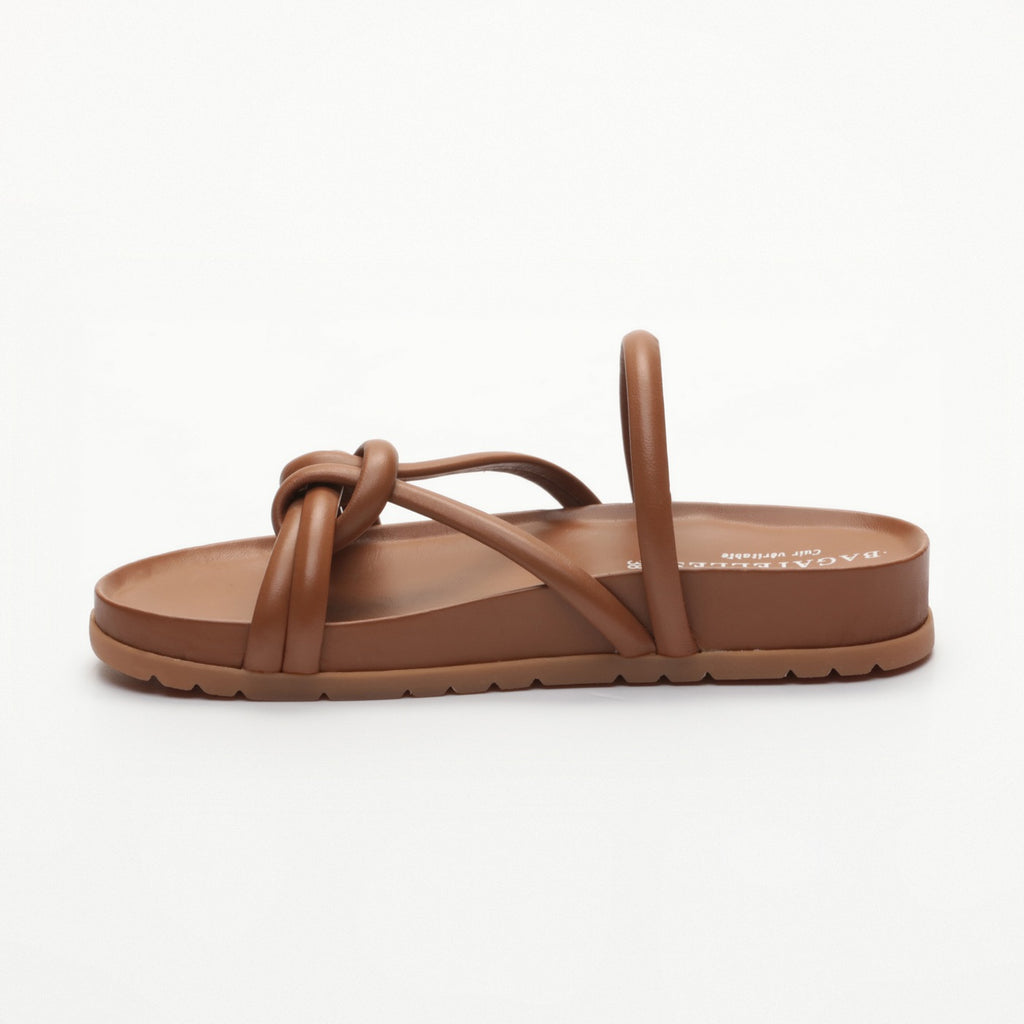 Abhirami Sandals - Camel