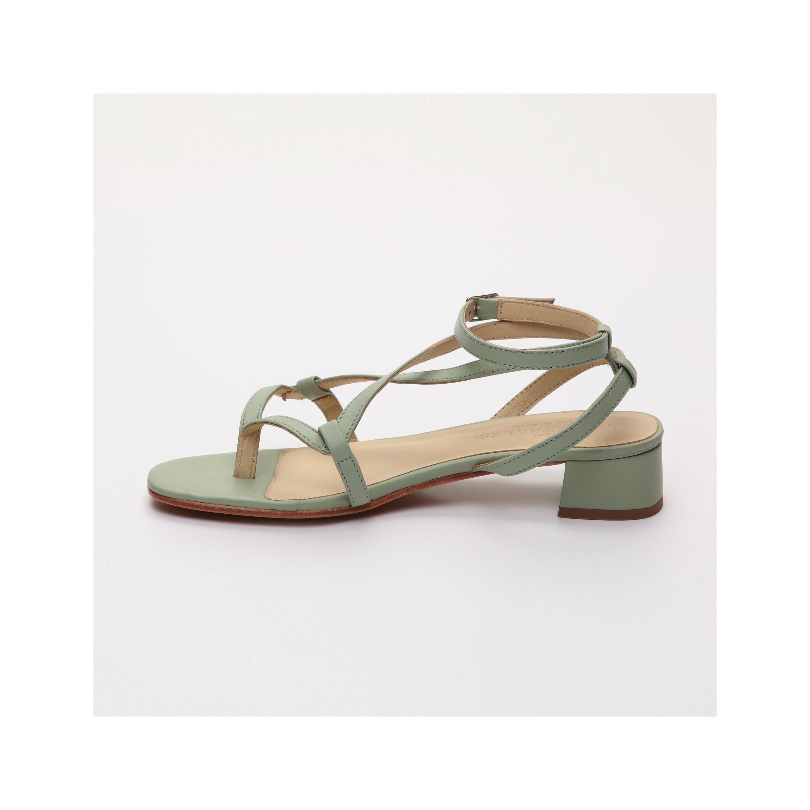 Halona Heeled Sandals - Green