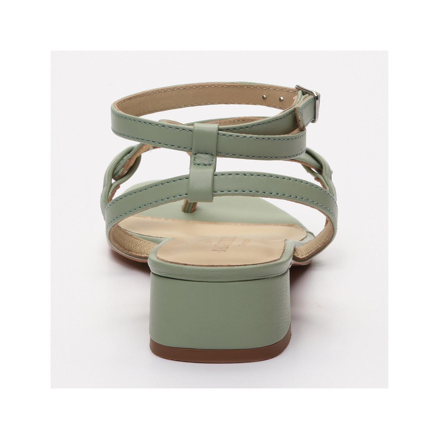 Halona Heeled Sandals - Green