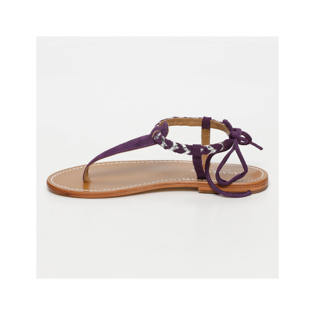Smith Sandals - Amethyst and Silver
