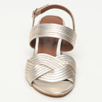 Sandalias Tacón Palenca - Platino