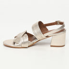 Sandalias Tacón Palenca - Platino