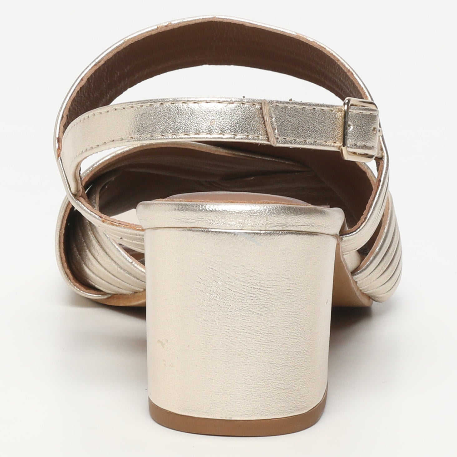Sandalias Tacón Palenca - Platino