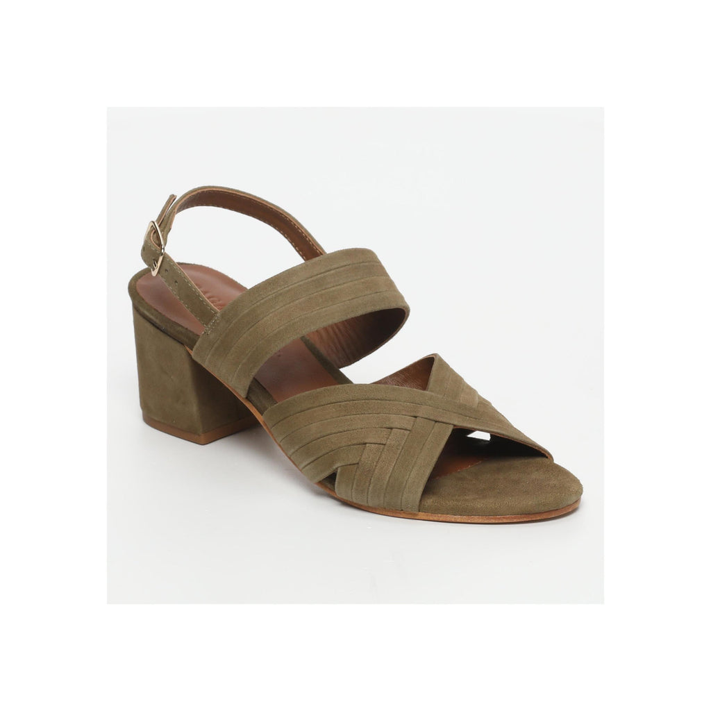 Elowen Heeled Sandals - Olive