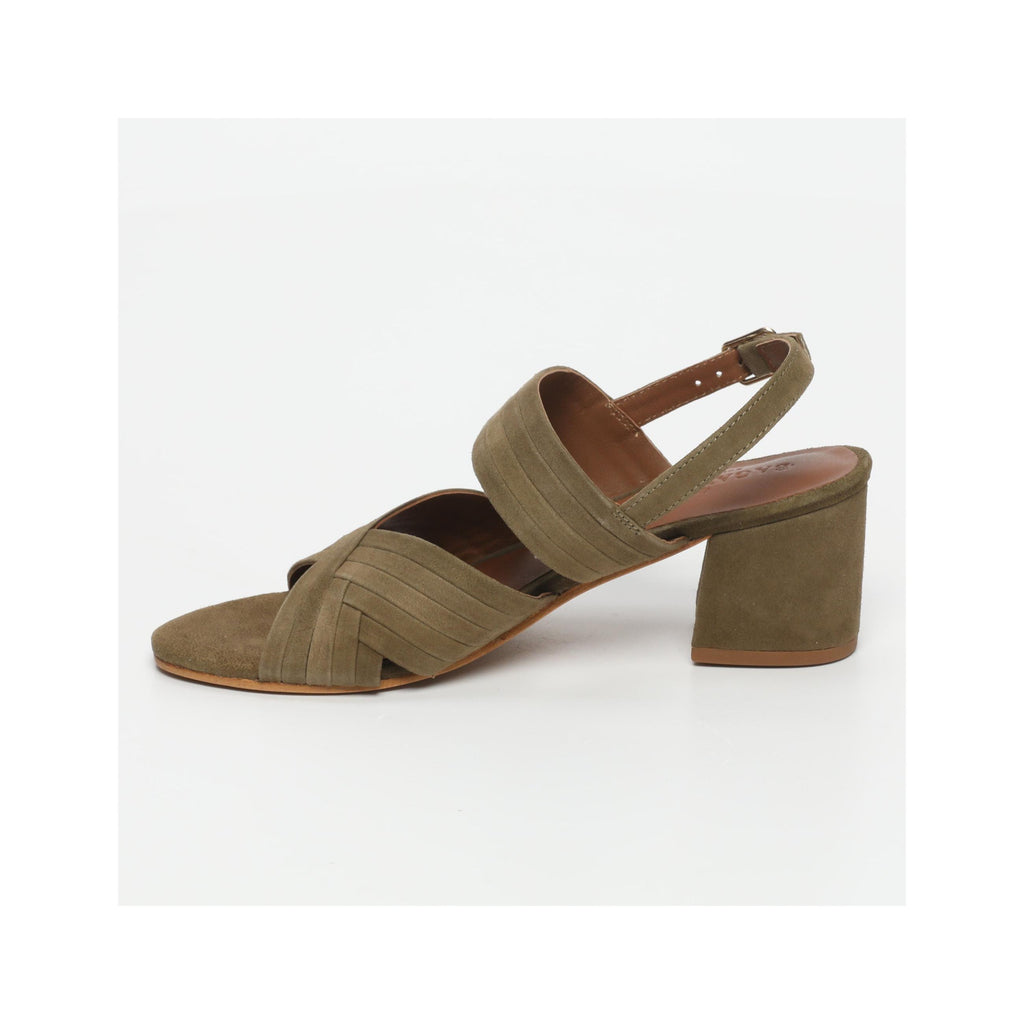 Elowen Heeled Sandals - Olive