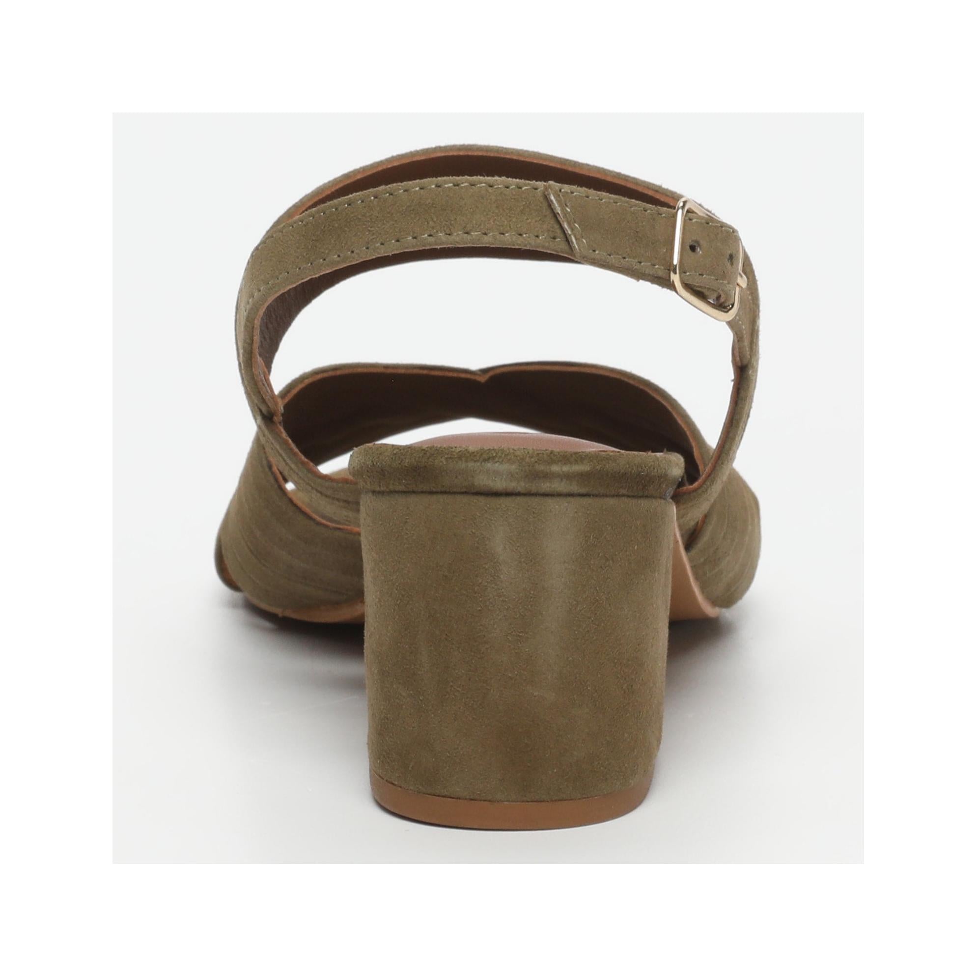 Elowen Heeled Sandals - Olive