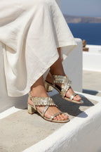 Monarda Heeled Sandals - Gold