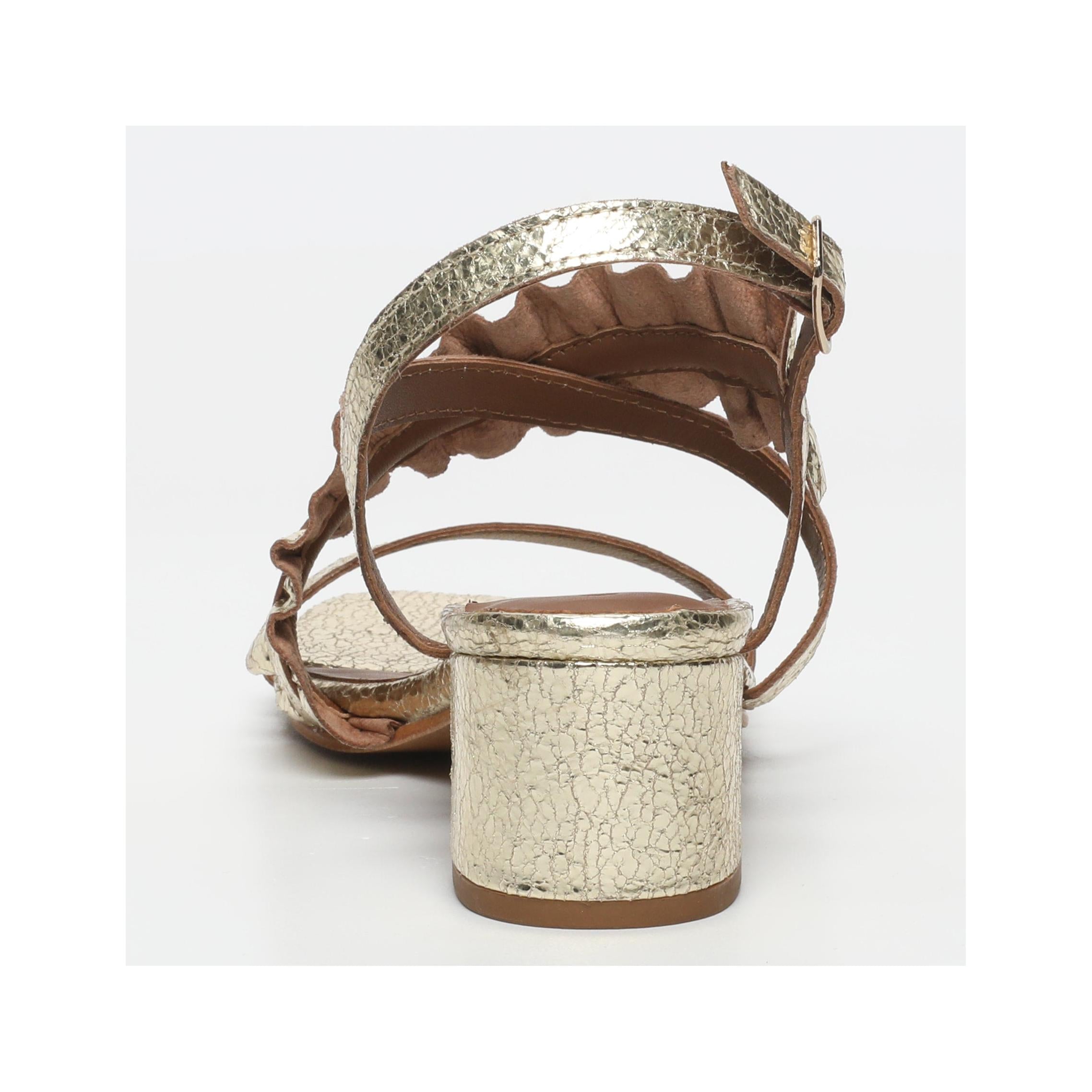 Monarda Heeled Sandals - Gold