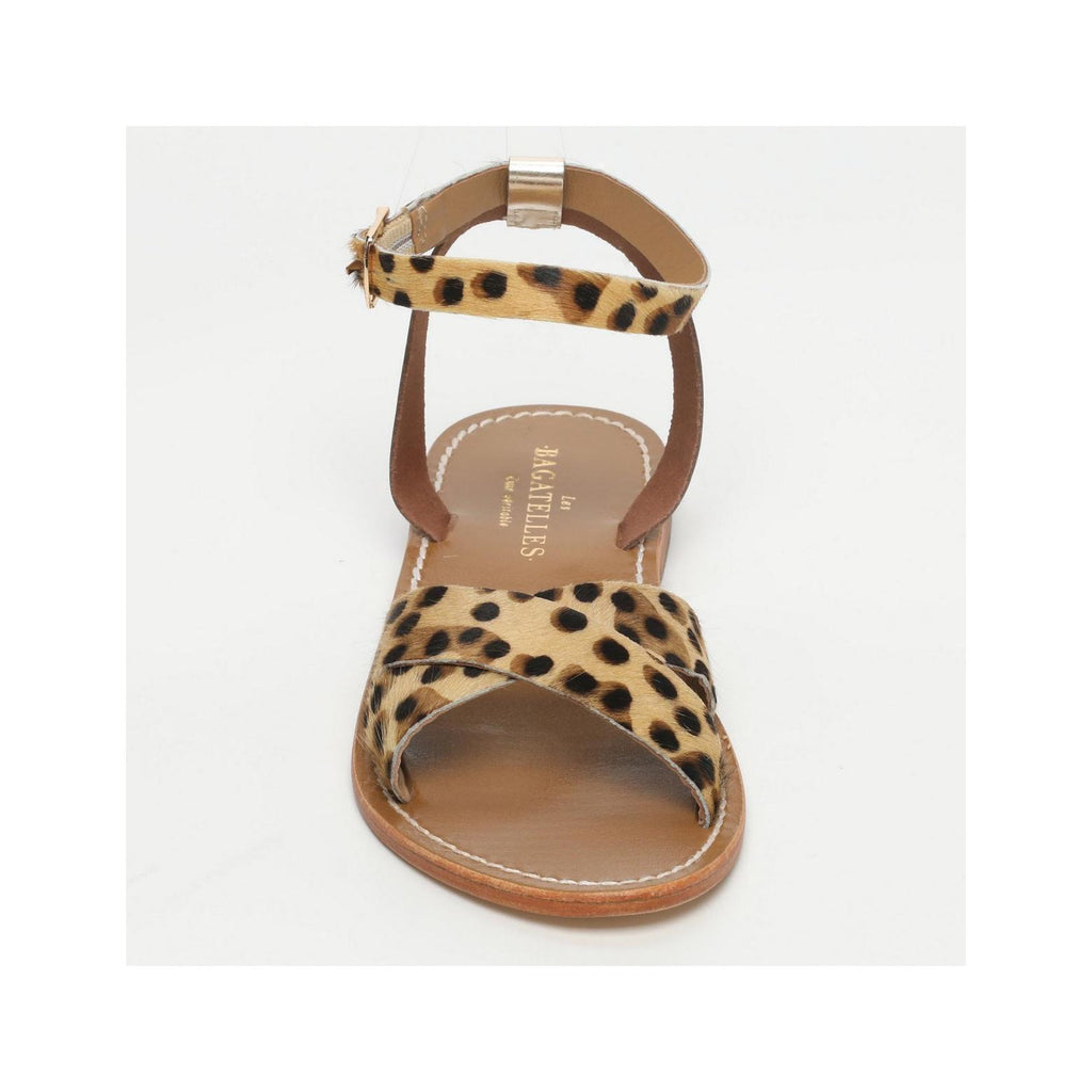 Brione Sandals - Gold+Leopard