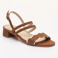 Fanny Sandals - Camel+Gold
