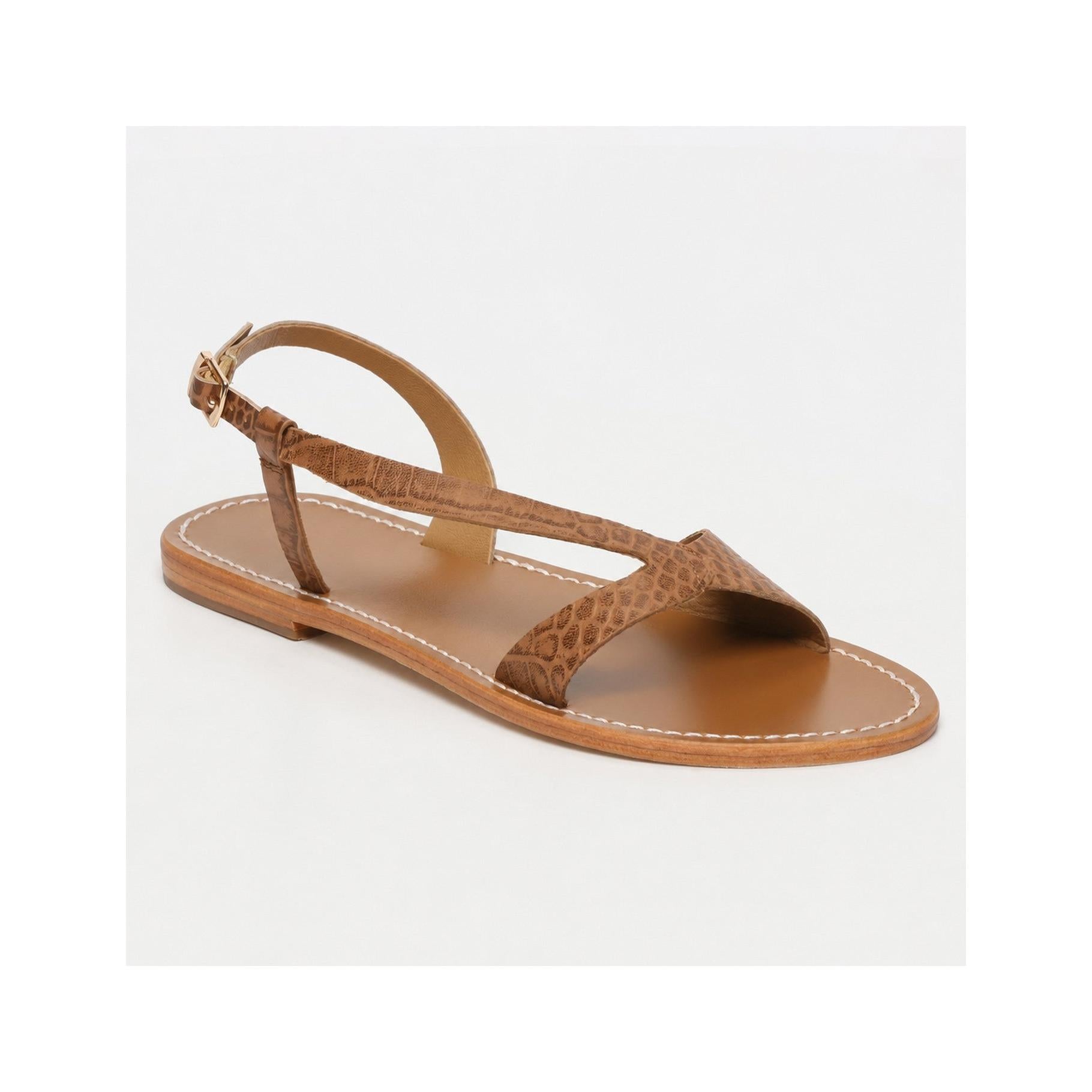 Sandalias Amadrya - Croco Camel