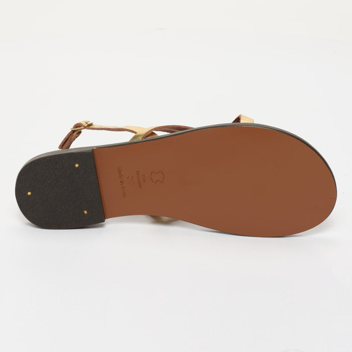 Priscilla Sandals - Gold