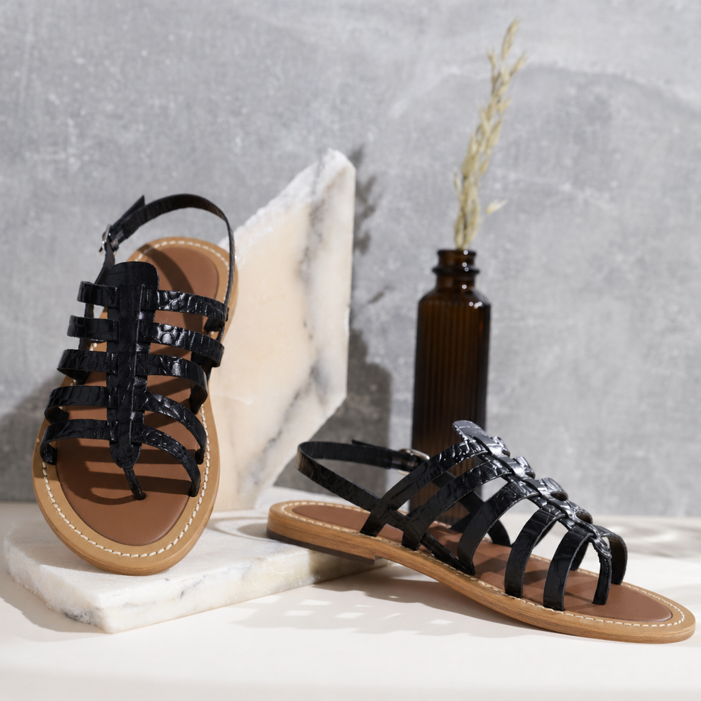Sandales Mavria - Noir