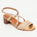Sandalias de Tacón Laurentia - Gold Shimmer