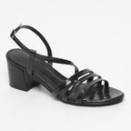 Sandales À Talons Nala - Black Crackle