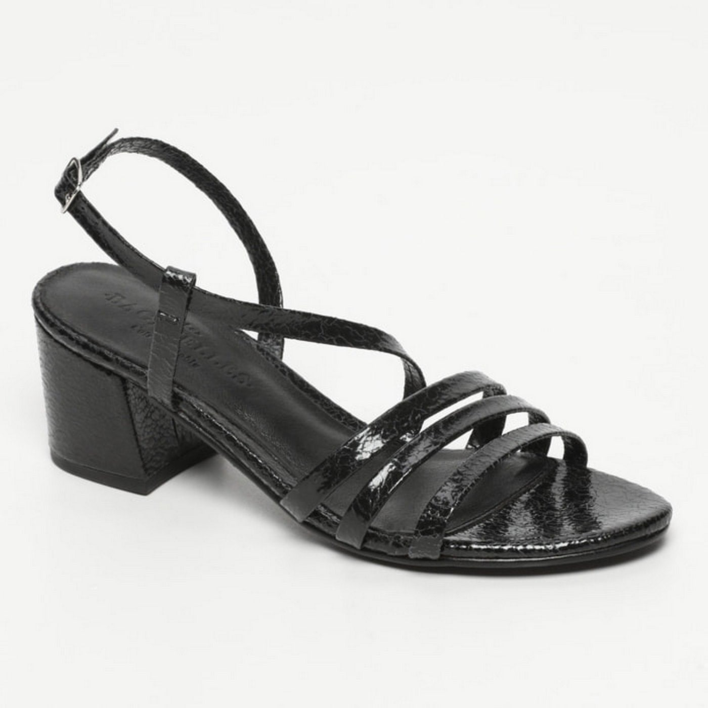Sandales À Talons Nala - Black Crackle