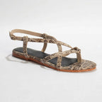 Sandales Totana - Beige Snake