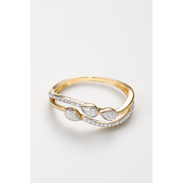 "Alexia" Ring D0.12/42 - 375/1000 Yellow Gold
