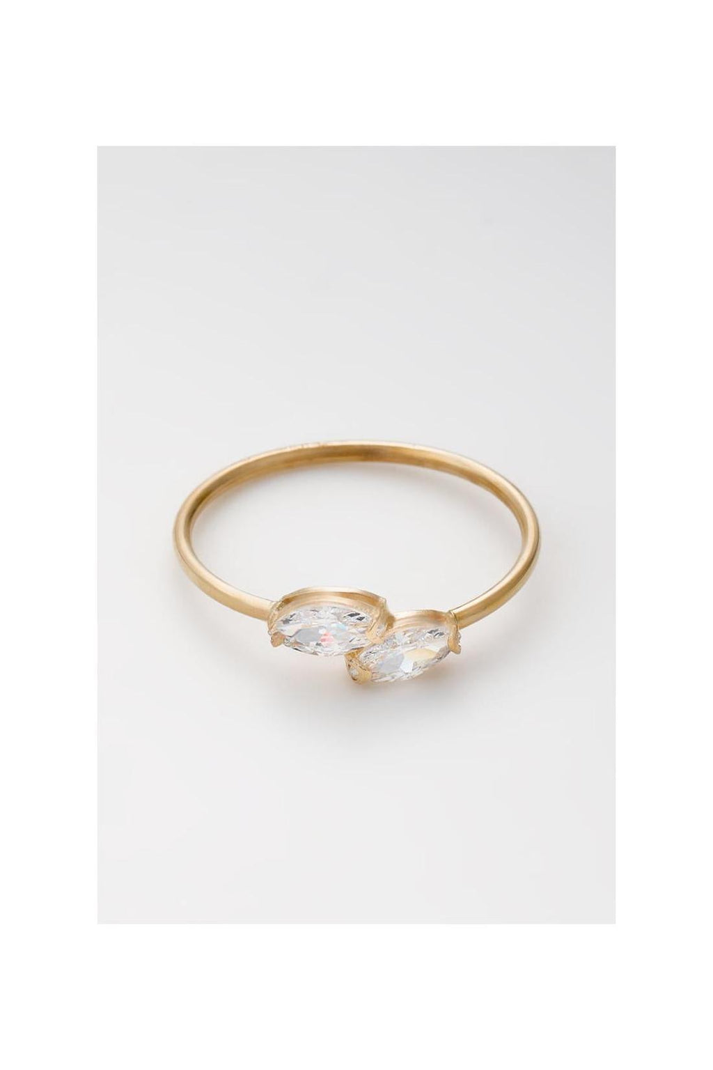 Bague " Fiona" Or Jaune 375 / 1000 Et Zirconium