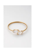 Bague "Fiona" Or Jaune 375 / 1000 Et Zirconium