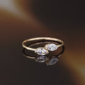 Bague " Fiona" Or Jaune 375 / 1000 Et Zirconium
