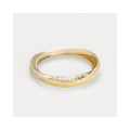 Bague "Kylie" Or Jaune 375 / 1000 Et Zirconium