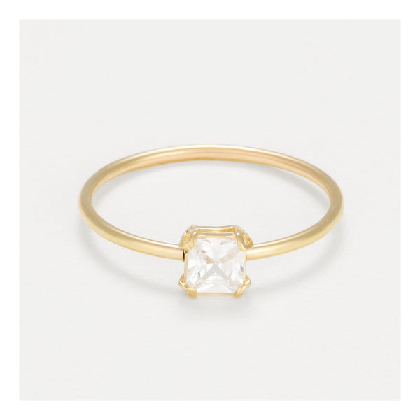 Ring "Finley" Gult Guld 375/1000 Og Zirkonia