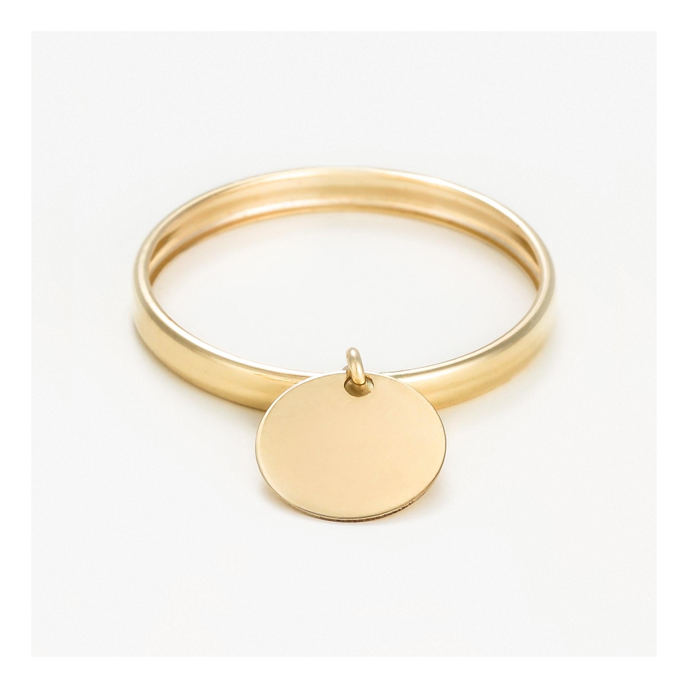 “Medallion” Ring 375/1000 Yellow Gold