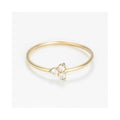 “Mia” Ring 375/1000 Yellow Gold And Zirconium