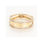 Sortija “Blanca” Oro Amarillo 375/1000 Y Circonio