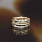 Sortija “Blanca” Oro Amarillo 375/1000 Y Circonio