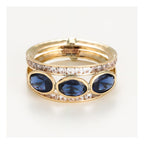 Anillo “Elsa” Oro amarillo 375/1000 y circonitas
