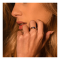Bague " Dulce " Or Jaune 375/1000 Et Zirconium