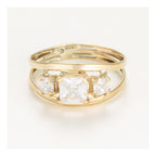 Anillo “Adrielle” Oro amarillo 375/1000 y circonio
