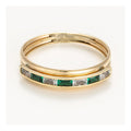 Anillo “Lucas” Oro amarillo 375/1000 y circonio