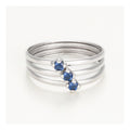 Anillo “Abbie Blanc” Oro blanco 375/1000 y circonio