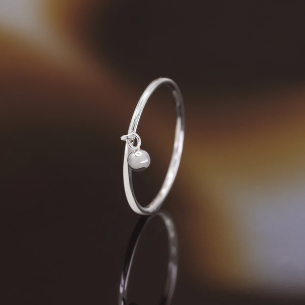 Bague "Grima" Or Blanc 375/1000