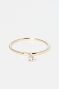 Anillo "Pierette " Oro Amarillo 375/1000 y Circonio